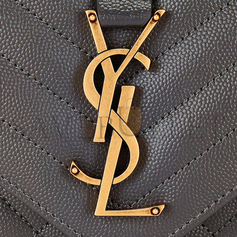 YSL ENVELOPE MEDIUM IN QUILTED GRAIN DE POUDRE EMBOSSED LEATHER 600185BOW971112 (24*17.5*6cm)
